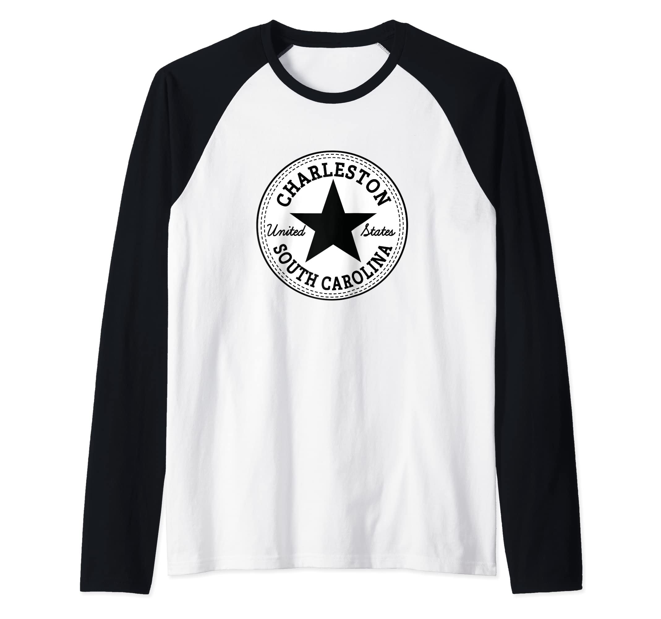 CHARLESTON SOUTH CAROLINA UNITED STATES of America USA Raglan Baseball Tee