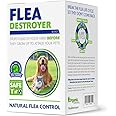 Flea Destroyer Natural Flea Control for Dogs & Cats - Specifically Formulated for Safe, Effective, Long-Lasting Flea Control - 10 Mil Beneficial Nematodes - Steinernema Feltiae (SF) & Carpocapsae (SC)