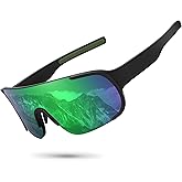 Ofwin Polarized Cycling Sports Sunglasses for Men Women UV Protection Fishing Bike Running Wrap Around Sun Glasses