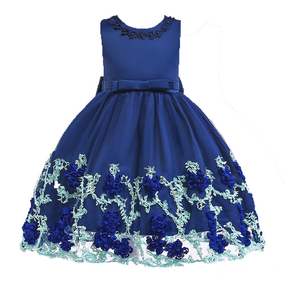 AIMJCHLD Flower Girl Dress Little Kids Formal Prom Pageant Party