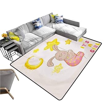 Amazon Com Anti Slip House Kitchen Door Area Rug Kids Cartoon
