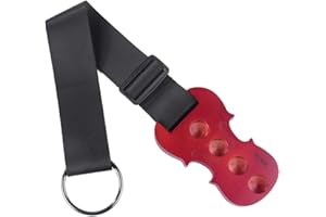 Rayzm Cello End-Pin Stopper, Solid Maple Wooden Anchor Bracket Floor Protector for Cello, Non-slip 4 Holes, Nylon Strap