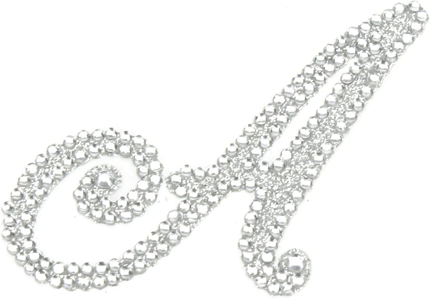Rhinestone Alphabet Monogram Stickers Letter Initial Wedding Favor Invitation ( Letter A)