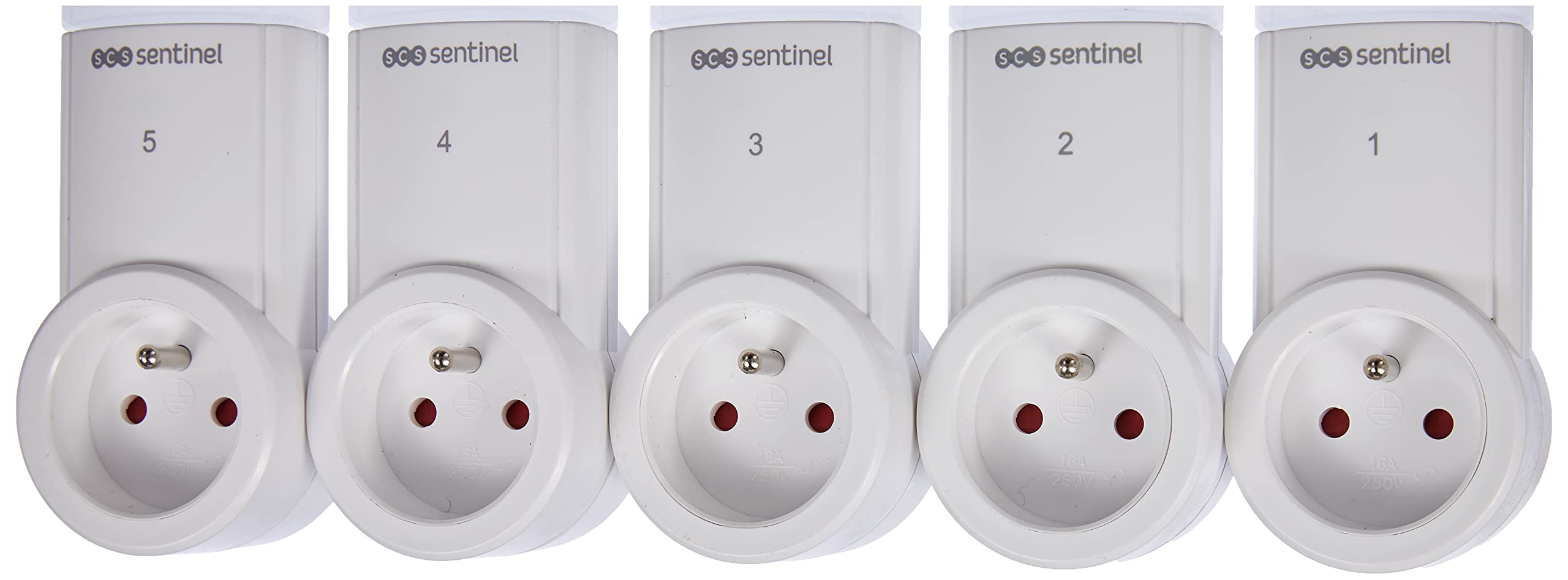 SCS Sentinel Set of 5 Remote Controlled Plug Sockets (2300 W)