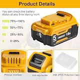Waitley Power Elektro 18V 5.0Ah Replacement XR Battery Compatible with DEWALT view 4