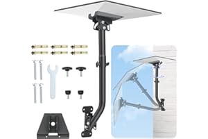 Gen 3 Starlink Mount, Lengthening 360° Adjustable Starlink Mounting Kit Compatible with V3 Starlink Standard Dish, Wall Mount