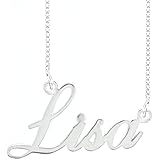 Lutilo 925 Sterling Sliver Custom Name Necklace Personalized Initial Necklaces Pendant Jewelry Gift for Her