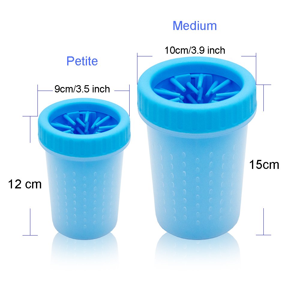 Ofspower Portable Dog Paw Cleaner, Pet Grooming Bathing Cleaning Brush Cup Dog Foot Cleaner (Medium)