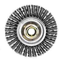 ROUGHNECK MAX 4" Stringer Bead Wheel, .020" Steel Fill, 5/8"-11 UNC Nut