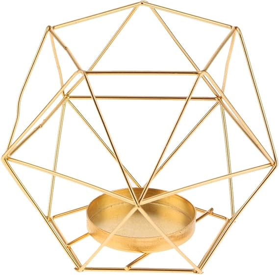 FQYYDD Kerzenhalter Geometrische Kerze Schmiedeständer Kerzenhalter