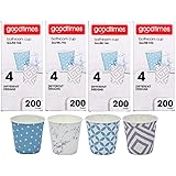 GoodtimesBathroom Cups, 3 oz 200 ea, Assorted designs (4, Contemporary)