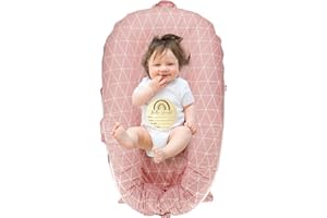 Sweety Baby Newborn Lounger Cover for DockATot Deluxe, 100% Cotton Cover for Dock A Tot (Pink)