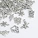 Naler Antique Silver Mixed Charms Pendants for DIY Jewelry Making and Crafting, 120 Pieces
