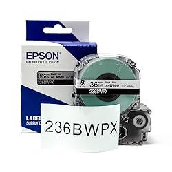 Epson LABELWORKS 236BWPX PET (Polyester) Tape
