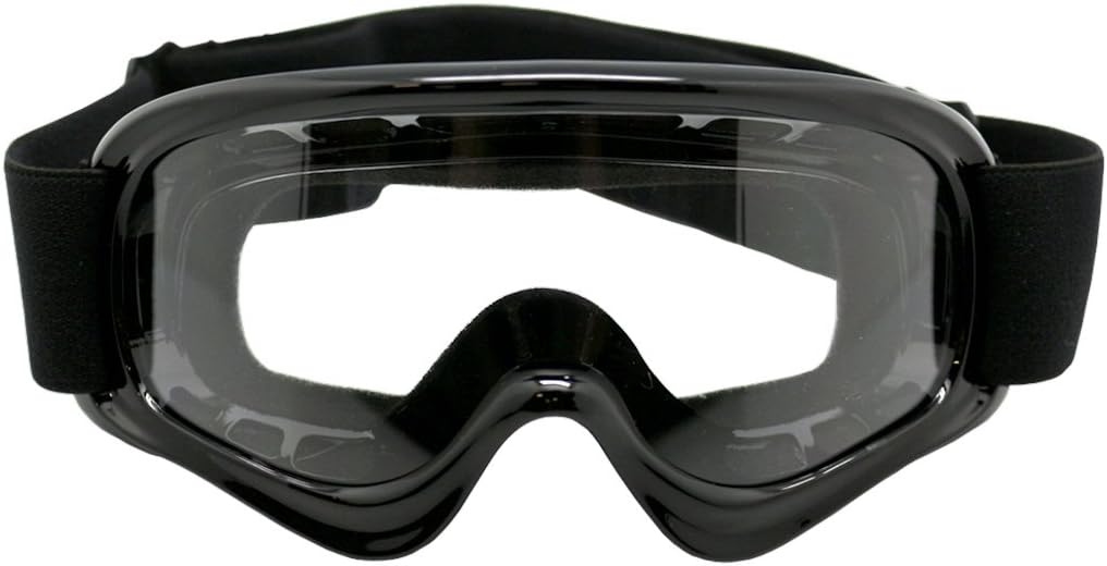 TMS Youth Motocross Motorcycle Dirt Bike ATV MX Off-Road Goggles~Black
