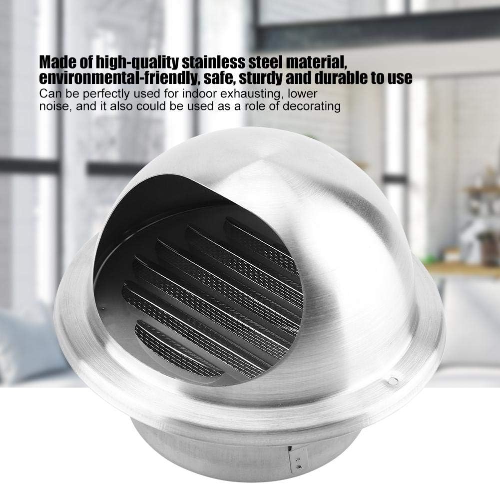 Eboxer 100mm Adjustable Stainless Steel Round Ventilation Wall Vent Outlet Ceiling Air Vent Exhaust Extractor Ducting - Image 3