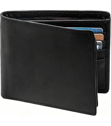 小物 Llife BIFOLD ZIP WALLET POKOFO RFID Blocking Genuine Leather Bifold Wallet for Men with