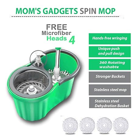 MOMS GADGETS Easy Magic Floor Mop 360