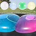 4 PCS Large Bubble Ball Magic Bubble Balls Transparent Bounce Balloon Inflatable Water Ball Beach Garden Ball Soft Rubber Ball Outdoor Party (Large)