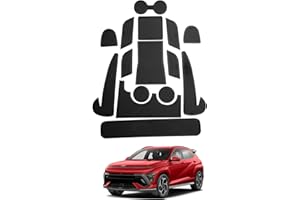 SHAOHAO for 2024 2025 Hyundai Kona Accessories Center Console Mats Cup Holder Console Liners Mats 2024 2025 Kona EV (SE/SEL/L