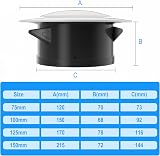 Hon&Guan 4 Inch Adjustable Round Air Vent Cover 100mm Ceiling Vent view 2