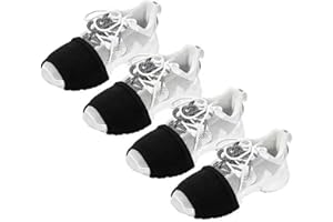 Senvitate 2 Pairs Socks for Dancing Over Sneakers, Dance Shoe Socks on Smooth Floors, Shoes Cover Ballet Dancers Shoe Sliders (Black)