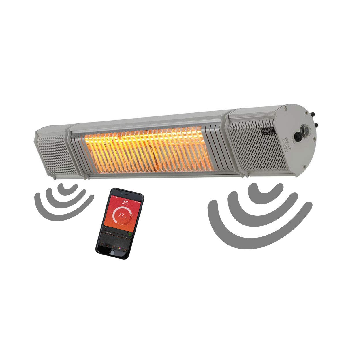 Buy Heat Outdoors Heat and Beat Infrared Patio Heater 2.0 kW ed Fixed