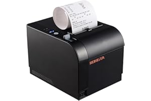 Rongta Thermal Receipt Printer, 80mm Receipt Printers, Thermal Pos Printer with Auto Cutter Support Cash Drawer,USB Serial Ethernet Support ESC/POS, Compatible with Windows/Mac/Linux
