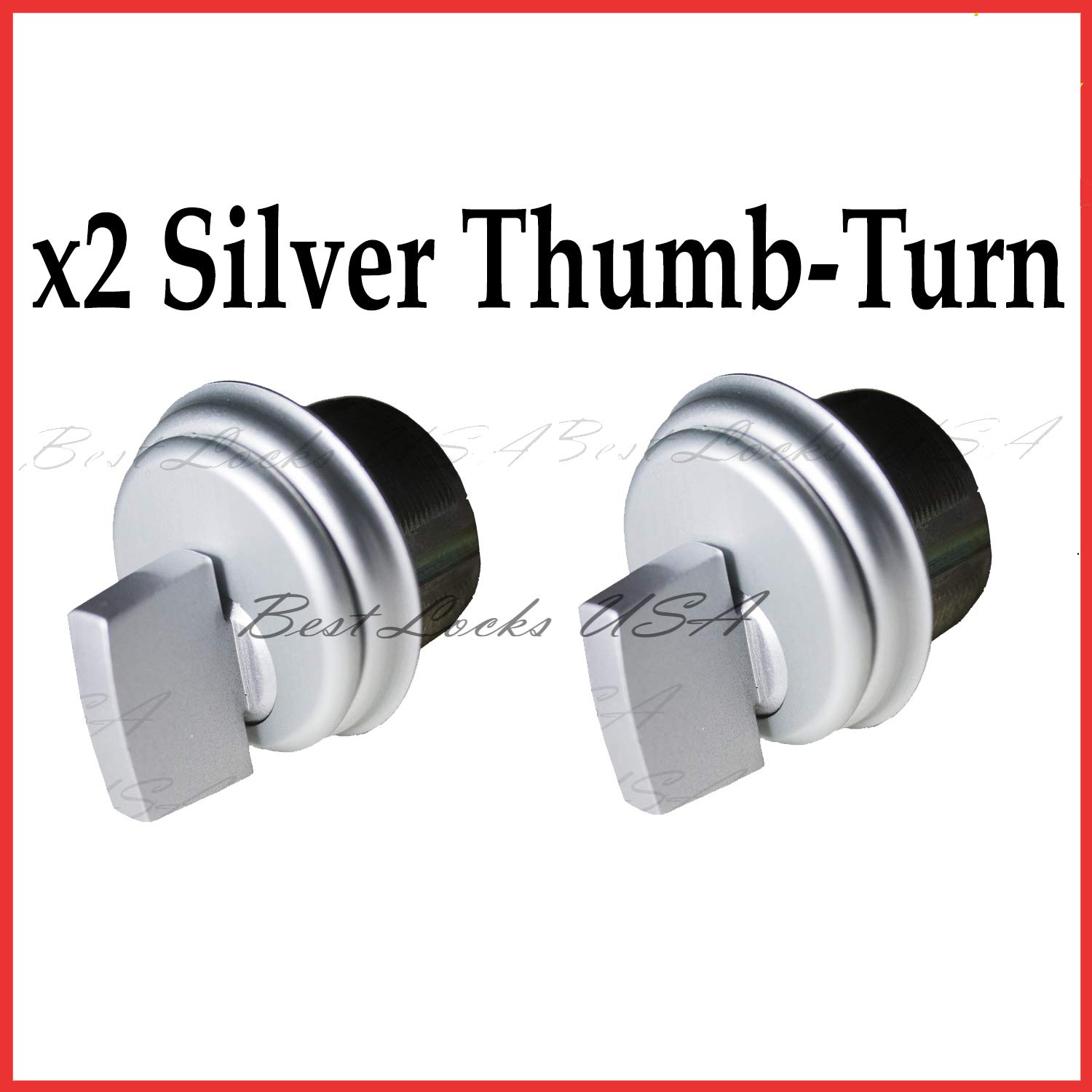 4 THUMBTURN FOR ADAMS RITE & KAWNEER DOOR 4 KEYED MORTISE LOCK CYLINDERS Other Door Hardware