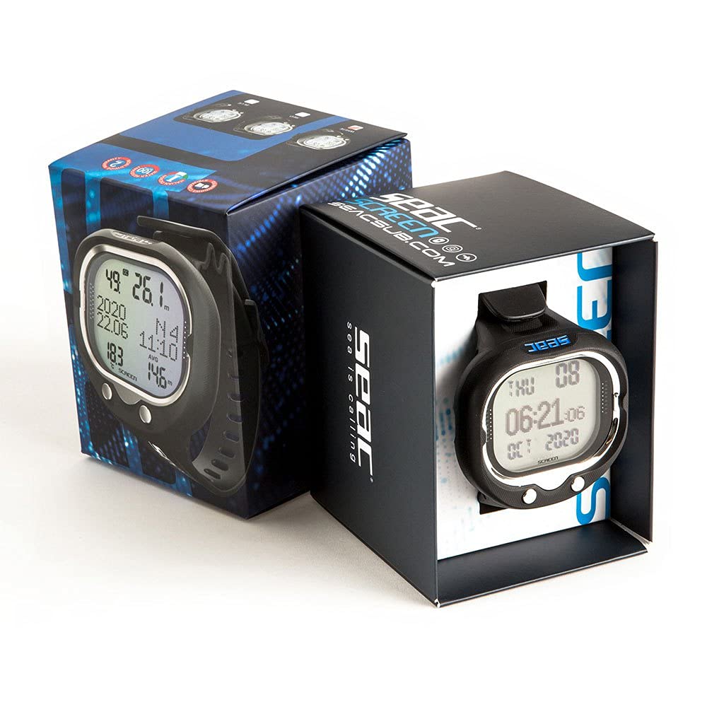 SEAC Screen, Handgelenkscomputer mit bis zu 2 Gasgemsichen, Tiefenmesser- und Freitauchmodus 5