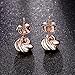 DIFINES Redbarry Korean Style Love-knot Shaped Twist Gold Plated Post Stud Earrings ( 2 Tones )