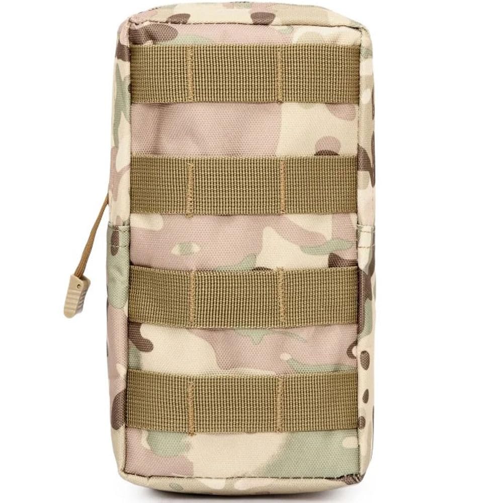 Tactical MOLLE Pouch Waist Pack EDC Organiser Medic Tool Bag Airsoft Military Army Utility Belt Backpack Vest Pouch (Multicam Camouflage)