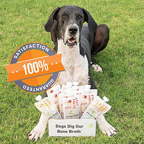 Primalvore Organic Bone Broth Food Topper for Dogs & Cats Collagen