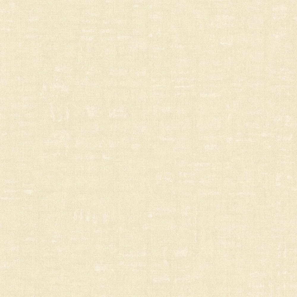 A.S. Création Nara 387451 Plain Non-Woven Wallpaper 10.05 m x 0.53 m Made in Germany Beige Cream
