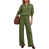 SENSERISE Womens Lounge Sets Sweatsuits 2 Piece Outfit Fall Matching Sweat Sets Airport Travel Outfit Tracksuit