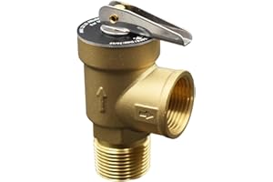 VAV Pressure Relief Valve, 3/4" NPT Female Thread, 150 PSI, Lead-Free Copper, Water Heater Compatible, CSA LISTED