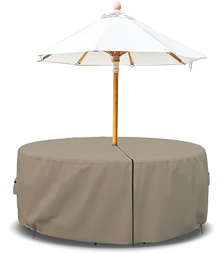 Umbrella Cover SUNSURE Patio Table Chair Set Cover With Umbrella