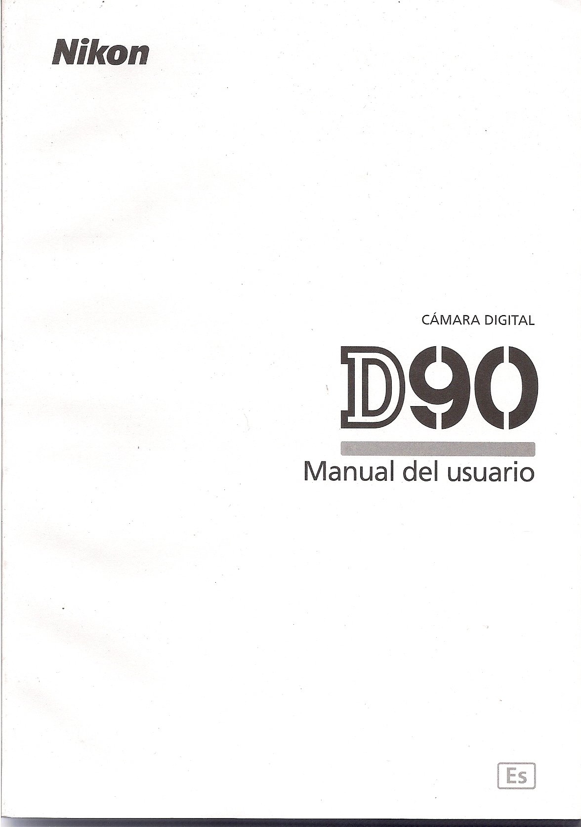 Nikon D90 Camara Manual del usuario Español (Spanish) Paperback – 2009