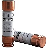 HIITIO 250Vac/150Vdc 60A Time Delay Fuse, RK5 Cartridge Fuse,Class R, Fusetron Dual Element Time-Delay Current Limiting Class UL Listed (Pack of 2)