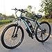 CLIENSY 26″ Electric Mountain Bike, 350W Ebike with Removable 36V 10AH Lithium Battery for Adults, 21 Speed Shifter (Blue)thumb 2