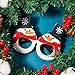 12 Pairs Christmas Glasses Novelty Eyeglasses Christmas Tree Santa Eyeglasses Christmas Decoration Eyeglasses for Holiday Favors, Assorted Styles 12 Pieces