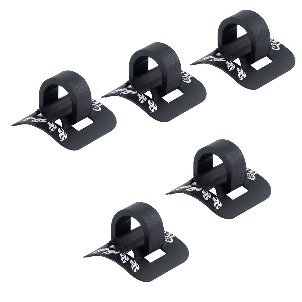 Homyl 5er Pack Aluminium C-Clip Fahrrad Zugbefestigung Klammer Schnalle