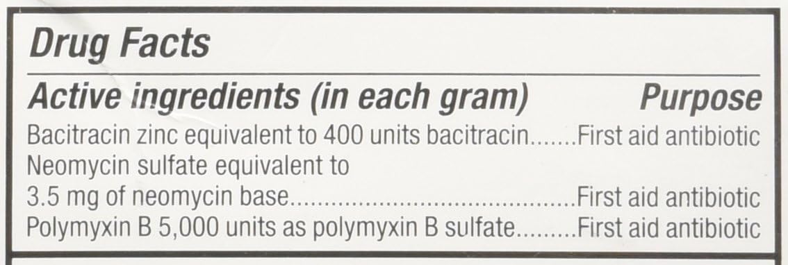 Equate Triple Antibiotic First Aid Ointment, 1 Oz Tubes (4 Tubes) [Packaging May Vary]: Health & Personal Care