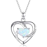Cuoka 925 Sterling Silver Heart Necklace I Love You to The Moon and Back Pendant Sun Star Moon Necklace Jewelry for Women with Gifts Box