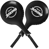 Valleycomfy 2 Pack Boxing Target Paddles for Taekwondo,MMA,Martial Arts | Kickboxing Striking Target Pads,Punching Kick Pads,Training Paddles