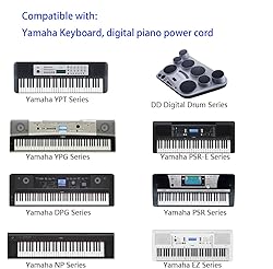 12V AC Adapter Yamaha Keyboard Power Cord for