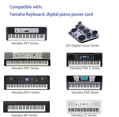 Chargeur Adaptateur 12V Pour Clavier Yamaha DGX-520 - Alimentation Secteur Pour Piano Portable