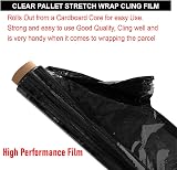 JeeJaan 36 Rolls Black Pallet Wrap 400mm x 250m 20mu Tear Resistant view 5