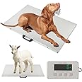 ExGizmo 1100LBS x 0.2LBS Livestock Digital Scale,31.5 x 20.9inch Large Platform Express Shipping Scale,Stainless Steel Electronic Ultrathin Vet Scale Digital Weight Scale