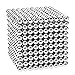 HBDeskToys 1000 Pieces 3MM Magnetic Balls,Magnetic Blocks,Magnetic Cubes,Magnet Toys,Silver Magnetic Balls